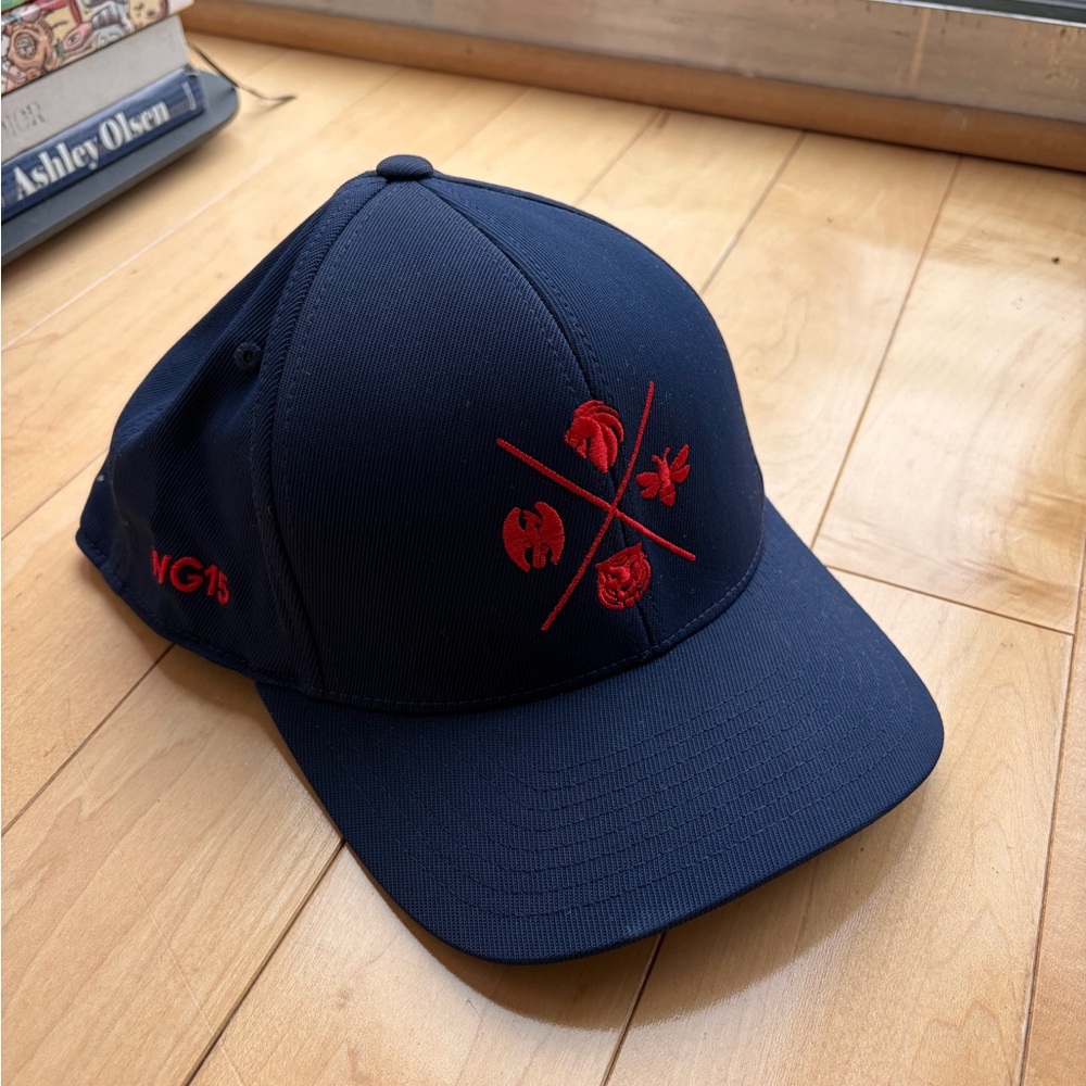 G/FORE Navy Cap with Red Crest Embroidery NWOT